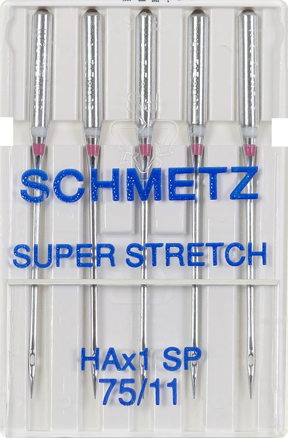 Nähmaschinennadeln Super Stretch HAx1 Stärke 75 - 5 Stück