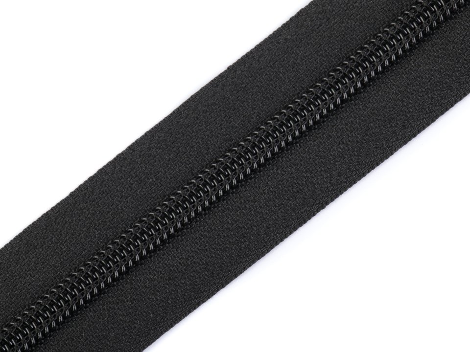 Outdoor-Endlosreißverschluss  wasserdicht 5 mm - schwarz