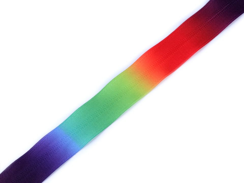 Weiß oder Schwarz 3m schwarz Reißverschlüsse Regenbogen-Rainbow 5mm Laufschiene