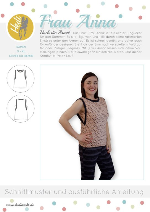 Papierschnittmuster Hedi - Shirt Frau Anna - Damen