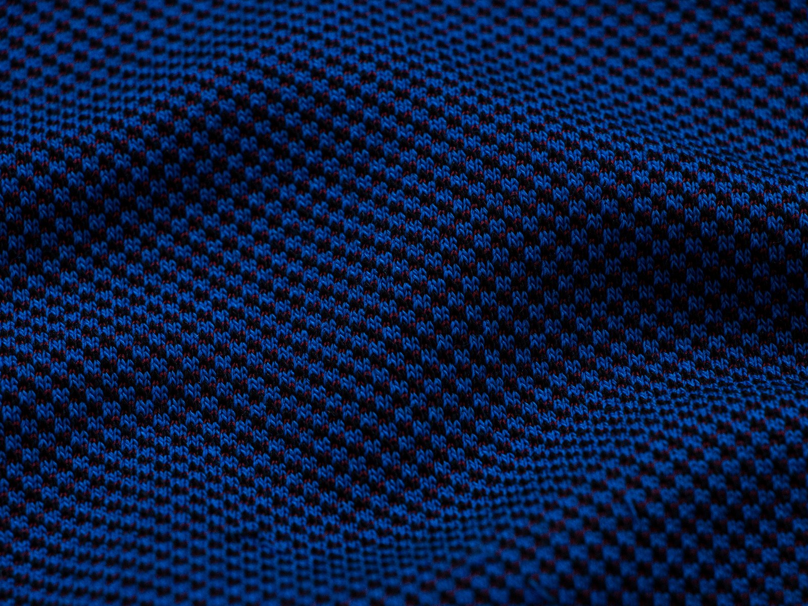 Jacquard Designerstoff der dänischen Firma Kvadrat - royalblau