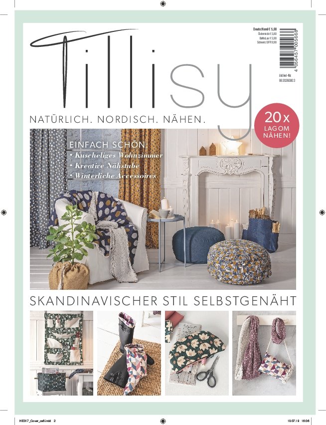 Tillisy H/W 2019 skandinavischer Stil Handarbeit Schnittmuster Zeitschrift .