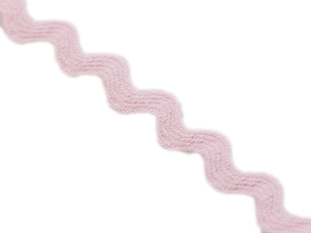 Bogenlitze Zackenlitze hochwertige Baumwolle - ca. 10 mm - uni helles rosa