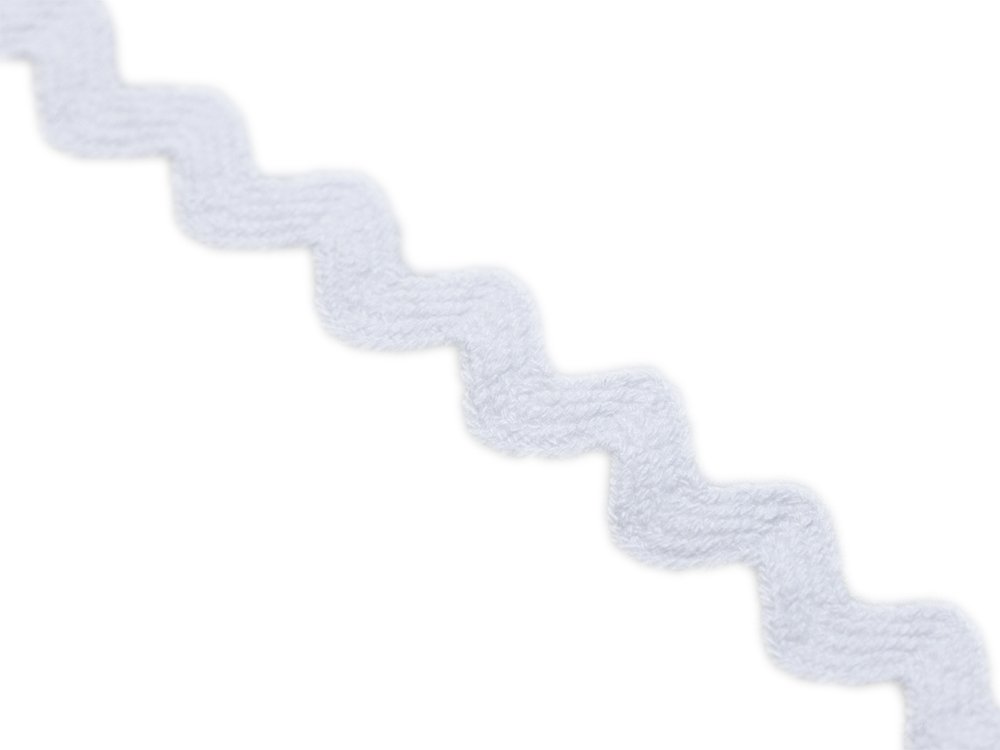 Bogenlitze Zackenlitze hochwertige Baumwolle - ca. 10 mm - uni weiß