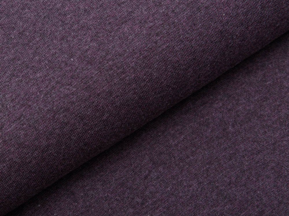 Glattes Bündchen im Schlauch Swafing Heike 95 cm - meliert dunkles violett