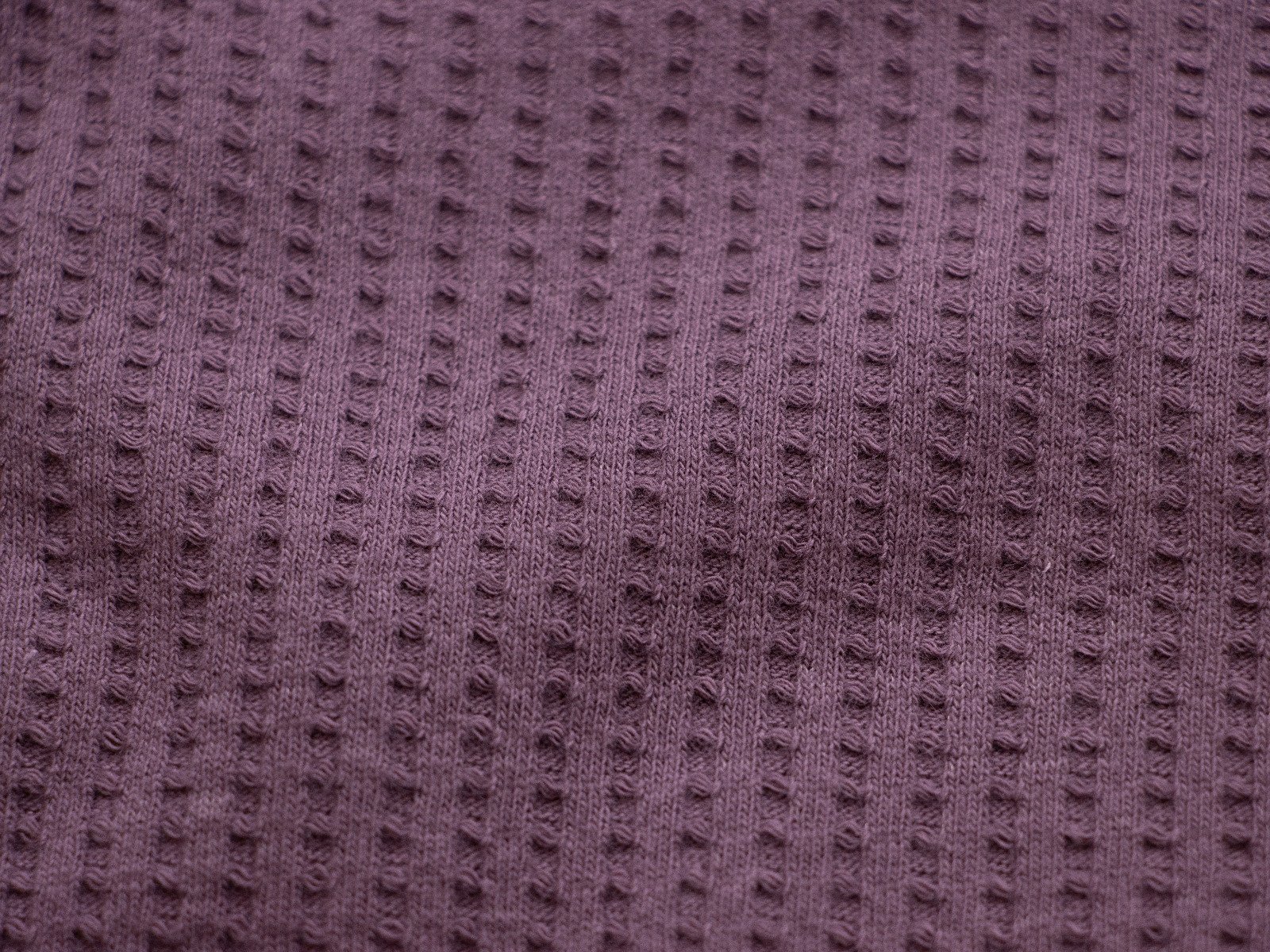 Jersey Waffelstrick Ibiza - Waffeloptik - uni mauve