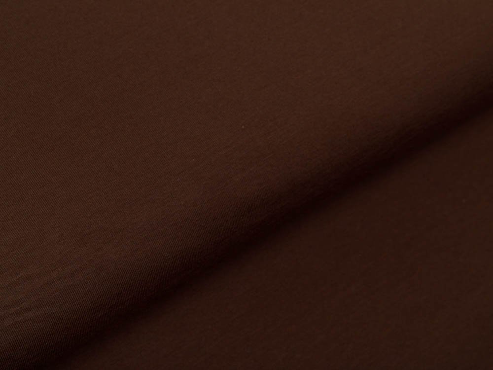 Jersey - uni dunkles braun