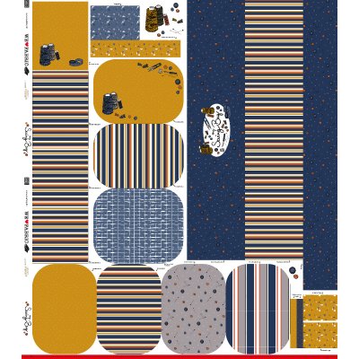 Canvas Swafing PANEL ca. 160 cm x 150 cm MySewingBag by Käselotti - DIY Utensilientasche - bunt