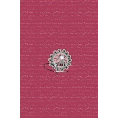 Jersey Digitaldruck Stenzo Sewing PANEL ca. 60 cm x 50 cm - Mädchen mit Nadel und Faden - beere