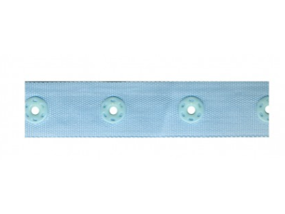 Druckknopfband 18 mm - uni blau
