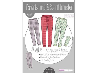 Papierschnittmuster ki-ba-doo schmale Hose ANIKE - Damen