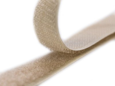 Klettband zum Aufnähen Flauschband & Hakenband ca. 20 mm - beige