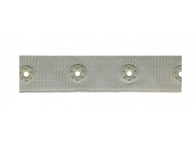Druckknopfband 18 mm - uni taupe