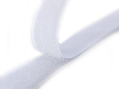 Klettband zum Aufnähen Flauschband & Hakenband ca. 20 mm - weiß