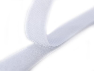 Klettband zum Aufnähen Flauschband & Hakenband ca. 20 mm x 50 cm - weiß