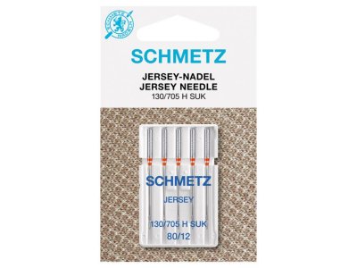 Jerseynadeln Schmetz 130/705 H-SUK ST. 80/12 Kugel - 5 Stück