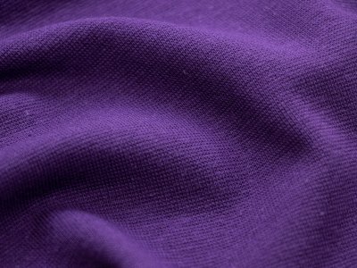Glattes Bündchen im Schlauch - uni aubergine