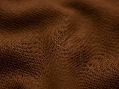 Glattes Bündchen im Schlauch - uni braun