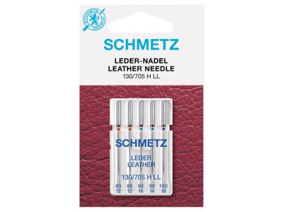Leder Maschinennadeln Schmetz 130/705 H LL  - 80-100 - 5 Stück