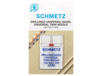 Zwillingsnadel Schmetz 130/705 H ZWIUniversal 2,5/80 mm