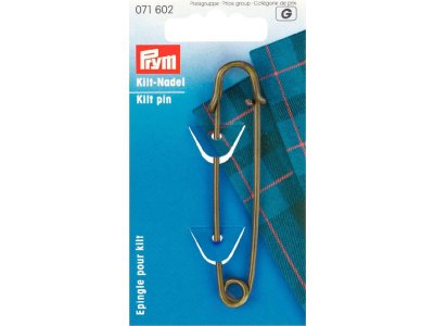 Kiltnadel Prym 76 mm - altgold