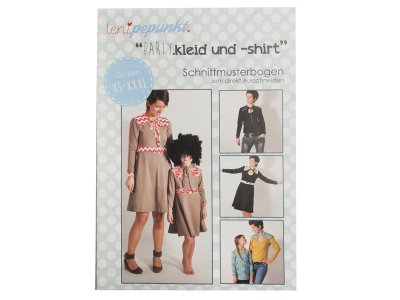 Papier-Schnittmuster Lenipepunkt - Kleid/Shirt "Partykleid" - Damen