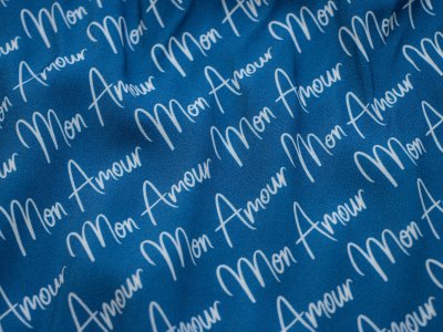Webware Viskose Swafing Chloé by lycklig design - Mon Amour - altblau