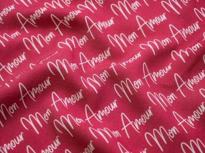 Webware Viskose Swafing Chloé by lycklig design - Mon Amour - pink