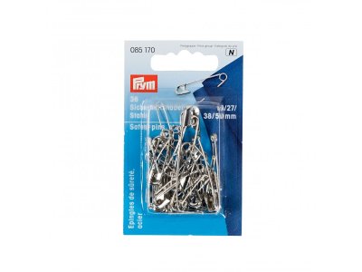 Sicherheitsnadeln 19-50mm Prym - silber