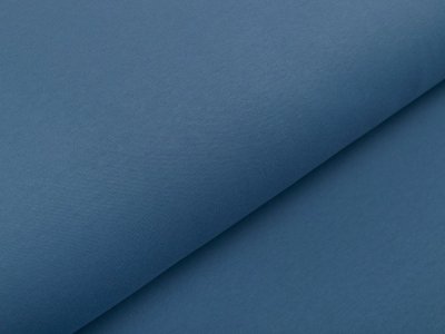 Leicht angerauter Interlock Snoozy - uni jeansblau