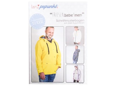 Papier-Schnittmuster Lenipepunkt - Regenjacke "Friesenliebe4men" - Herren