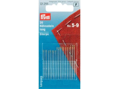 Nähnadeln lang Prym ST 5-9 - silberfarben/goldfarben - 20 Stück