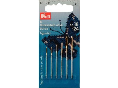Sticknadeln ohne Spitze Prym ST 18-24 - silberfarben/goldfarben - 6 Stück