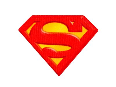 Applikation zum Aufbügeln Superman - Superman-Logo - rot