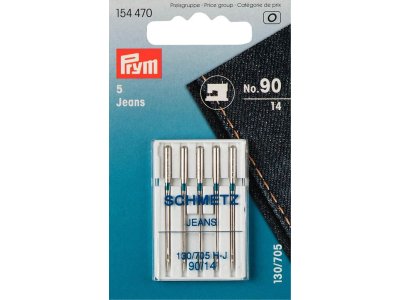 Jeans / Denim Maschinennadeln Prym Schmetz 130/705 H-J - 90/14 - 5 Stück