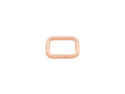 Taschenschlaufen vierkantig Metall - 4 Stück ca. 16 mm - roségold