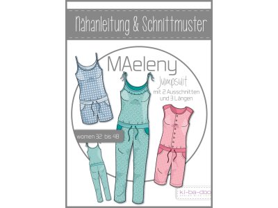 Papierschnittmuster ki-ba-doo MAeleny Jumpsuit Damen