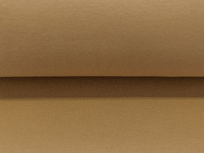 Glattes Bündchen im Schlauch - uni dunkles altrosa