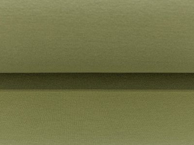 Glattes Bündchen im Schlauch - uni khakigrün