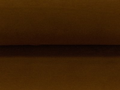 Glattes Bündchen im Schlauch - uni braun