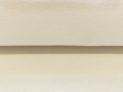Bündchen glatt 70cm im Schlauch - 1mm - breite Streifen - weiß-beige