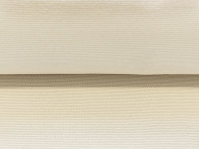 Bündchen glatt 70 cm im Schlauch - 1mm - breite Streifen - weiß-beige