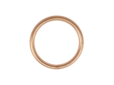 O-Ring Rundring Metall - 2 Stück  35 mm - roségold