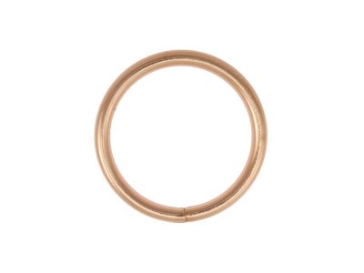 O-Ring Rundring Metall - 2 Stück  35 mm - roségold