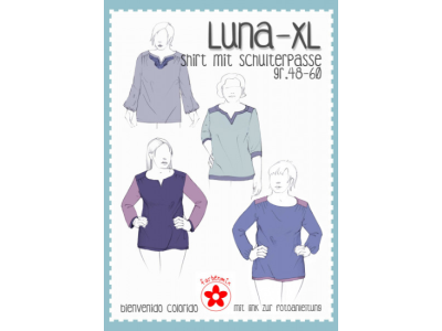 Papierschnittmuster Farbenmix  Luna-XL  Plus-Size Damenshirt
