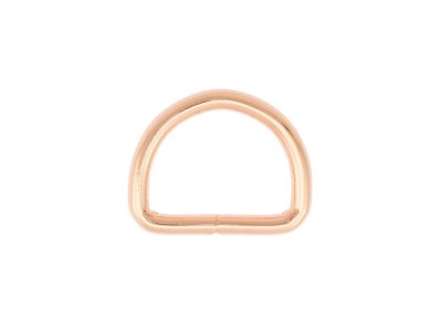 Halbrundringe / D-Ringe Metall - 4 Stück ca. 26 mm - roségold
