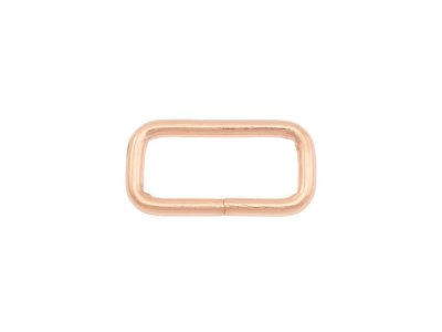 Taschenschlaufen vierkantig Metall - 4 Stück ca. 26 mm - roségold