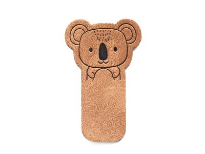 Jessy Sewing Kunstleder-Knick-Label "Koala" - braun