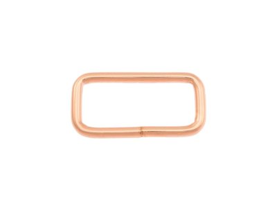 Taschenschlaufen vierkantig Metall - 2 Stück ca. 30 mm - roségold