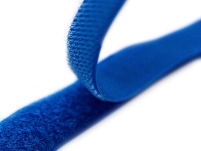 Klettband zum Aufnähen Flauschband & Hakenband ca. 20 mm - kobaltblau